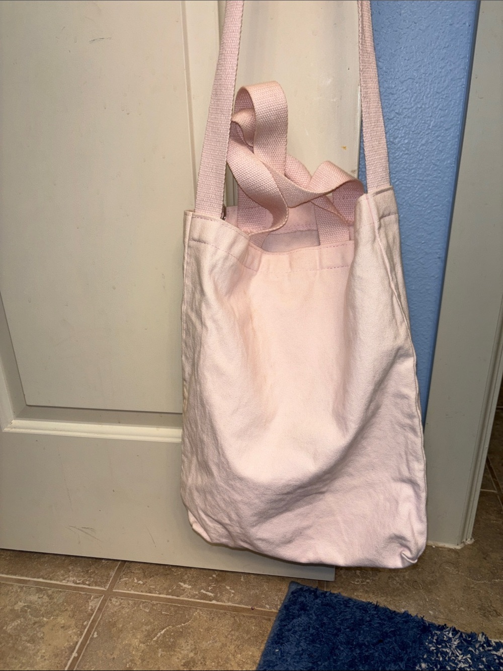 Sanrio Cinnamoroll Pink Canvas Tote convertible strap shoulder crossbody - Picture 4 of 6